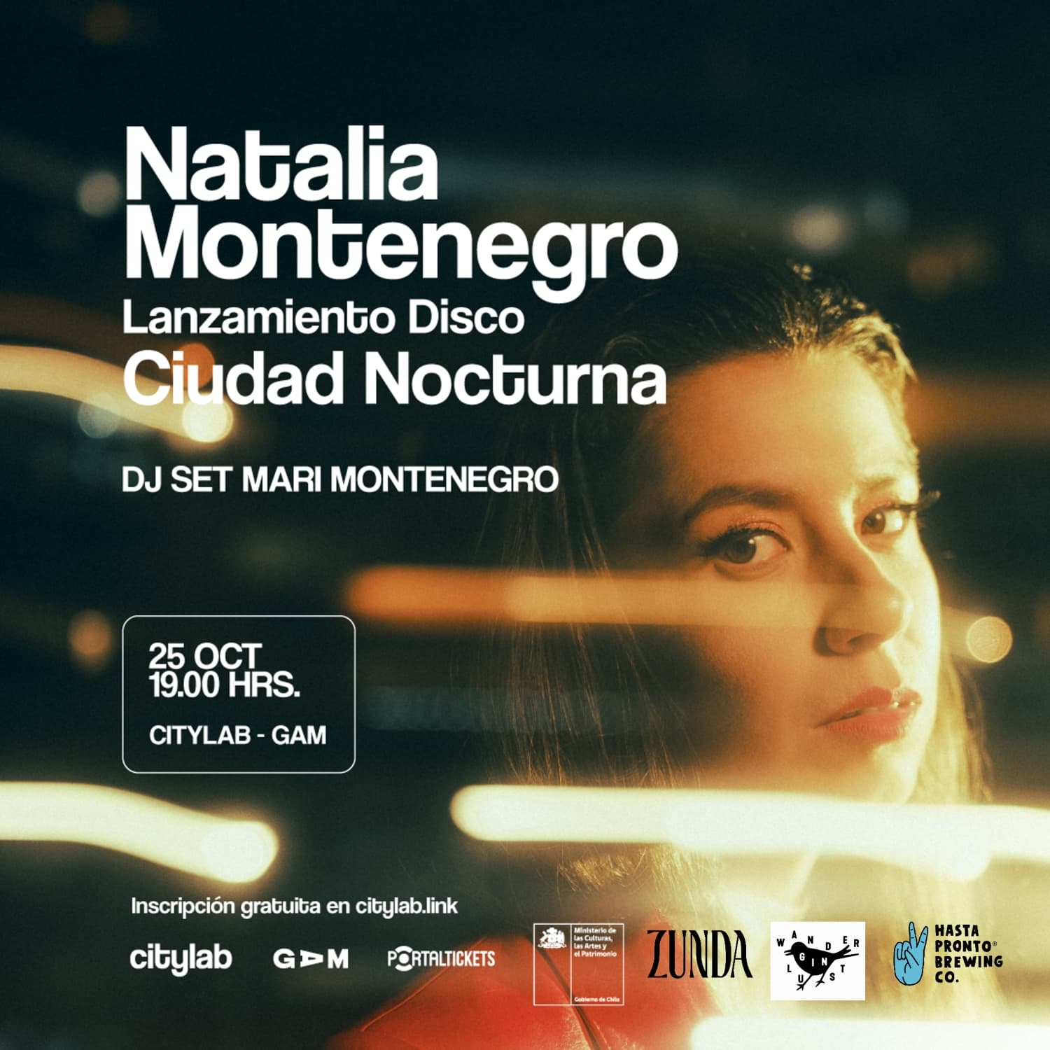 Natalia Montenegro agenda concierto de lanzamiento de su disco debut "Ciudad Nocturna"