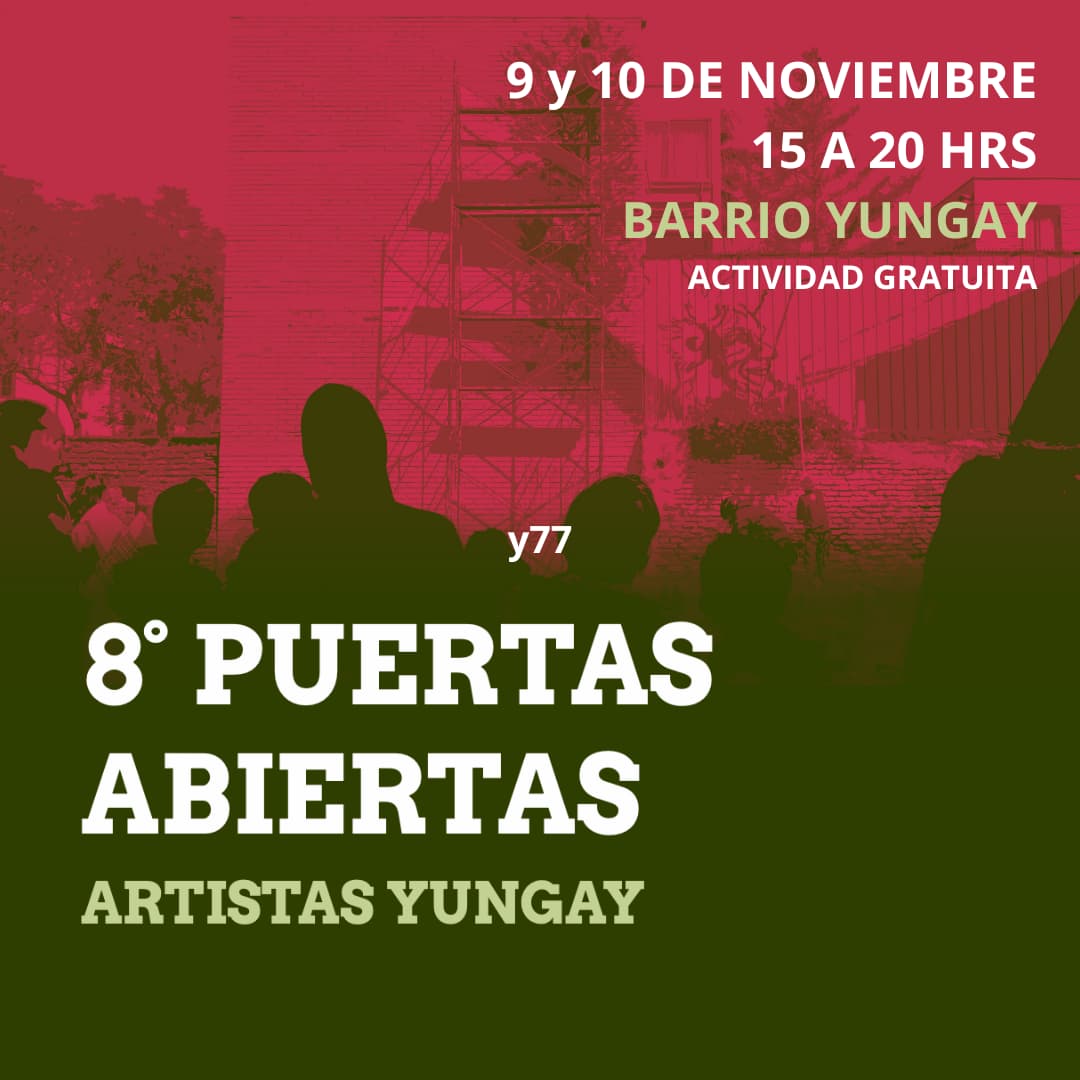 8ª Edición de "Puertas Abiertas Artistas Yungay": Más de 35 espacios de arte y diversas actividades culturales gratuitas