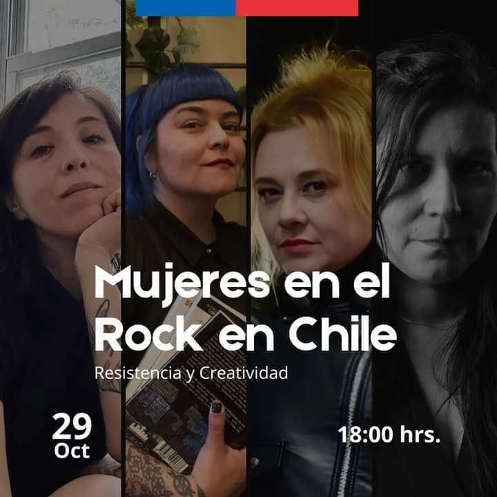 Conversatorio “Mujeres en el Rock en Chile: Resistencia y Creatividad” en Palacio Pereira