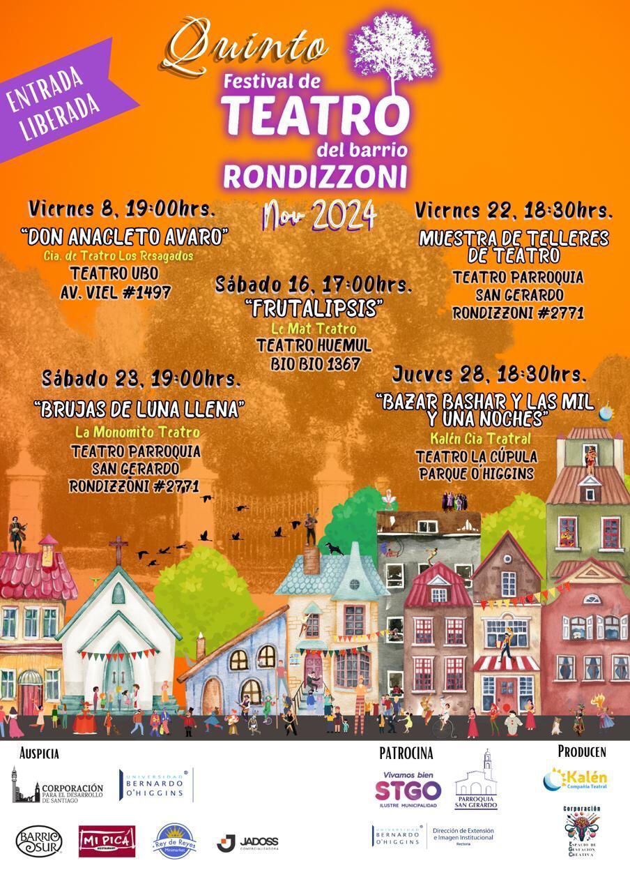 Festival de Teatro del Barrio Rondizzoni celebra su quinta versión llevando actividades gratuitas en Santiago