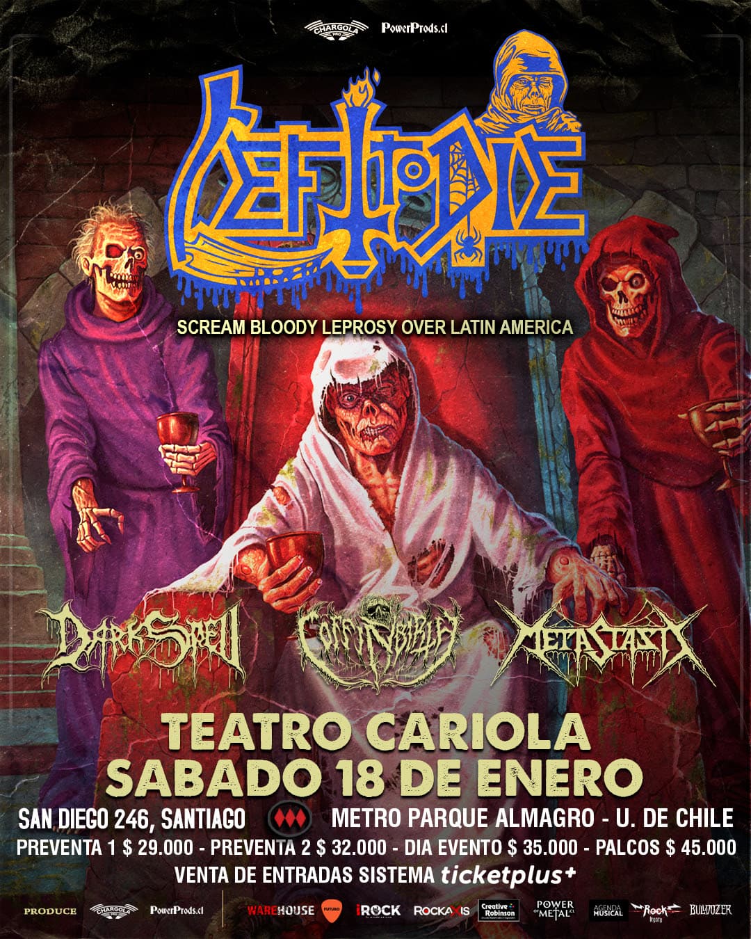 Left To Die confirma gira latinoamericana y paso por Chile