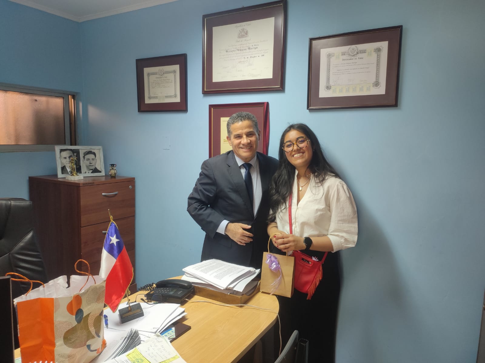 Estudiante de intercambio de la Facultad de Derecho de la U. de Chile visita JPL de Independencia