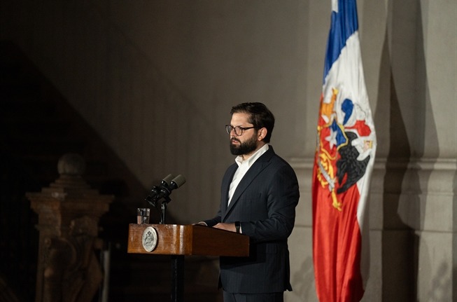 Presidente Boric realiza cadena nacional por aprobación del Presupuesto 2025