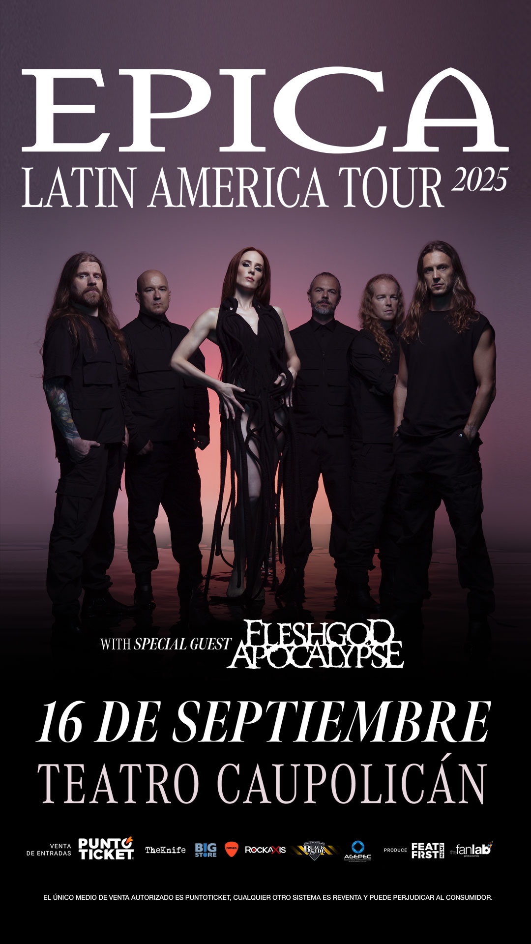 Epica, la icónica banda de metal sinfónico, confirma concierto en el Teatro Caupolicán