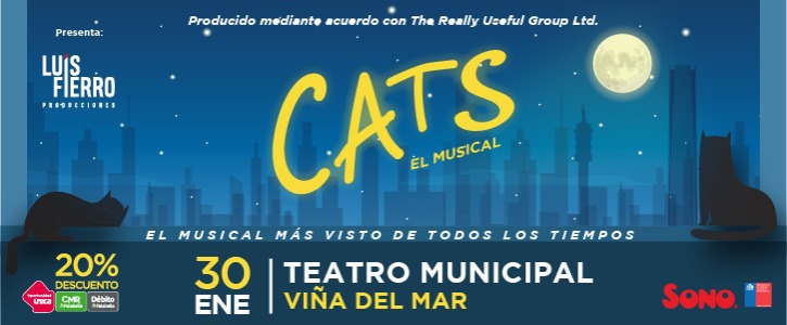 “CATS” anuncia imperdible función de despedida en el Teatro Municipal de Viña del Mar