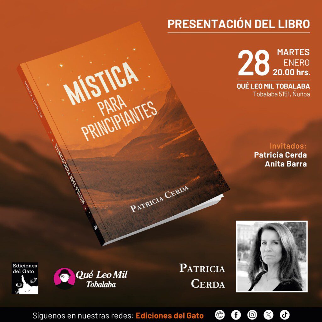 La escritora Patricia Cerda presentará este martes el libro “Mística para principiantes”