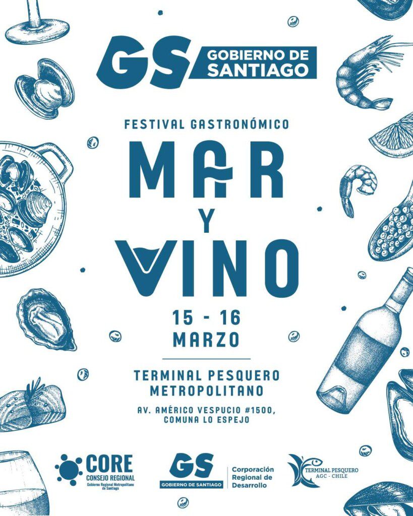 Primer festival gastronómico Mar y Vino en el Terminal Pesquero en Lo Espejo