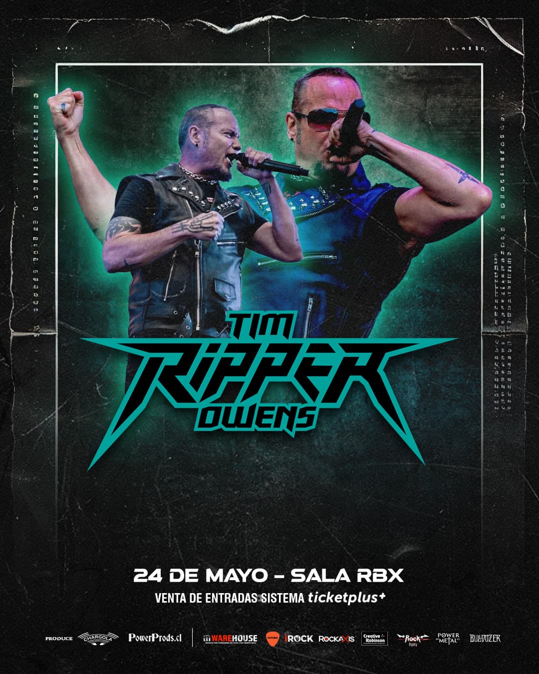 Tim "Ripper" Owens confirma su regreso a Chile con presentación en Sala RBX