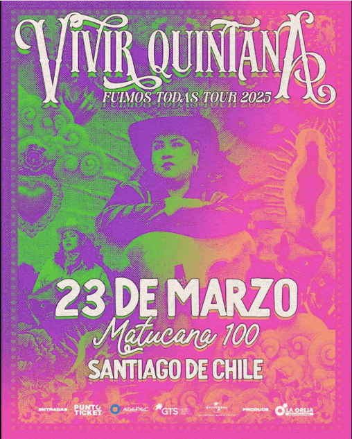 Vivir Quintana llega a Matucana 100: "Fuimos Todas Tour 2025"