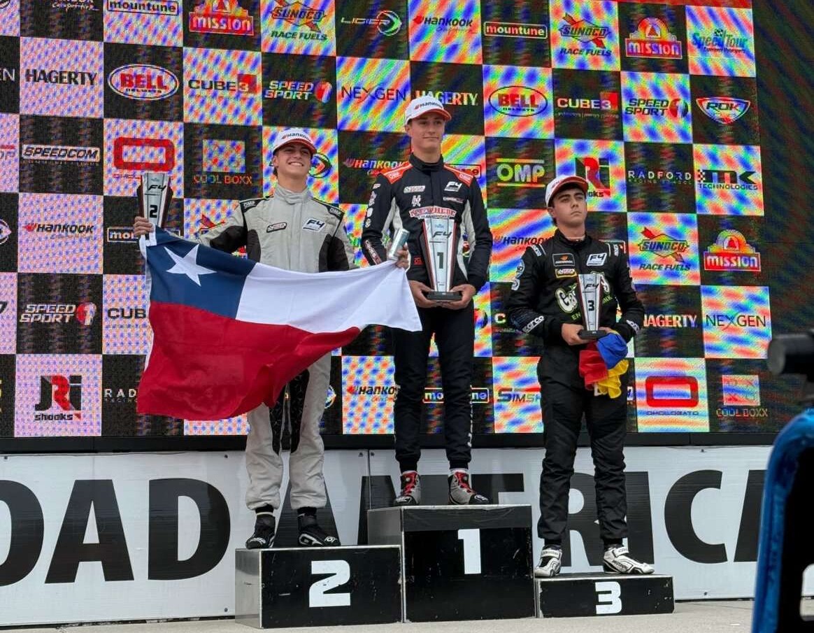 Clemente Huerta 2° lugar en carrera 1 del F4 de EEUU