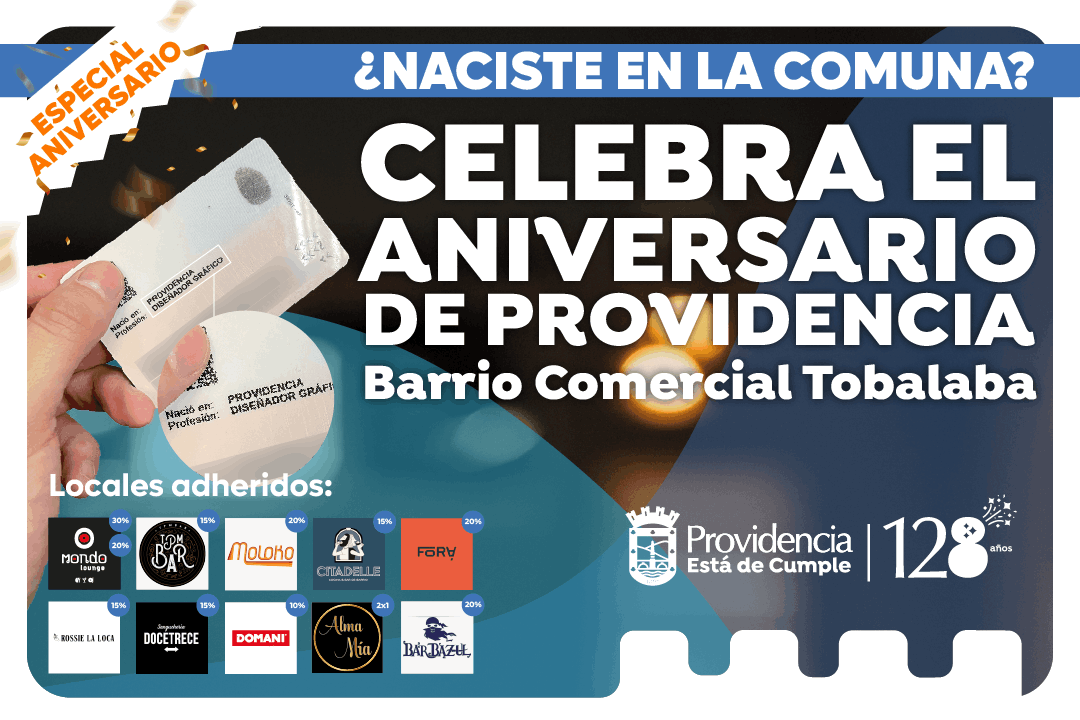 Providencia: Aniversario 128 con campaña gastronómica