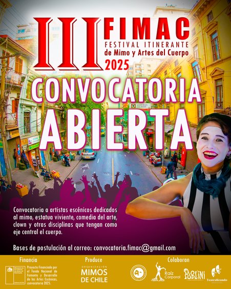 Mimos: Postulaciones a FIMAC para artistas escénicos abiertas