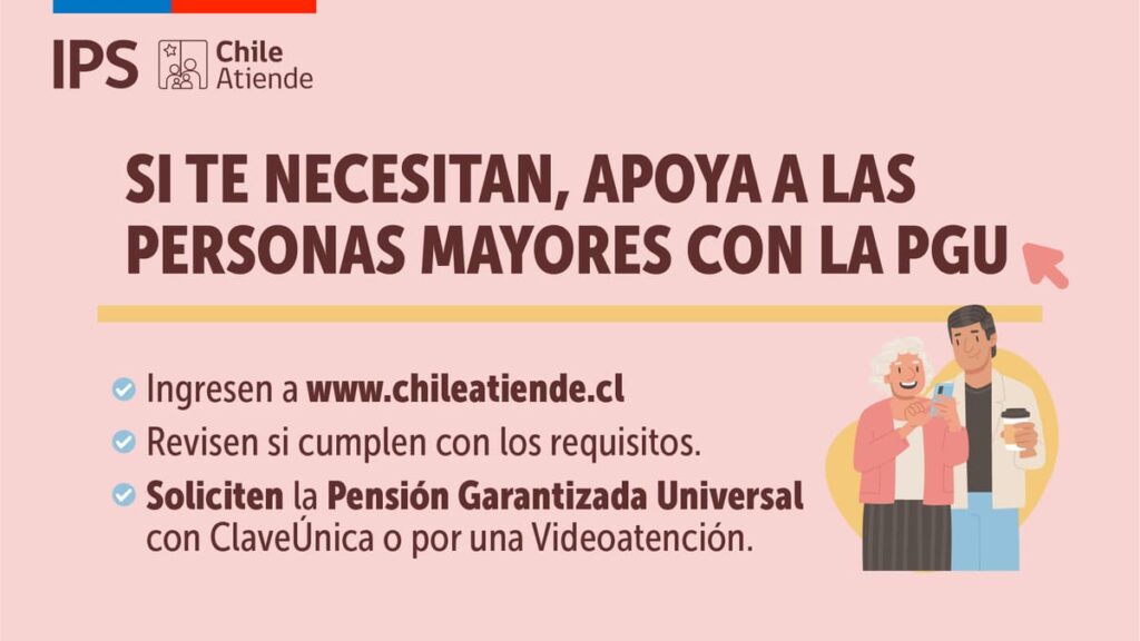 Apoya con la PGU: Llamado del IPS a jóvenes y familias