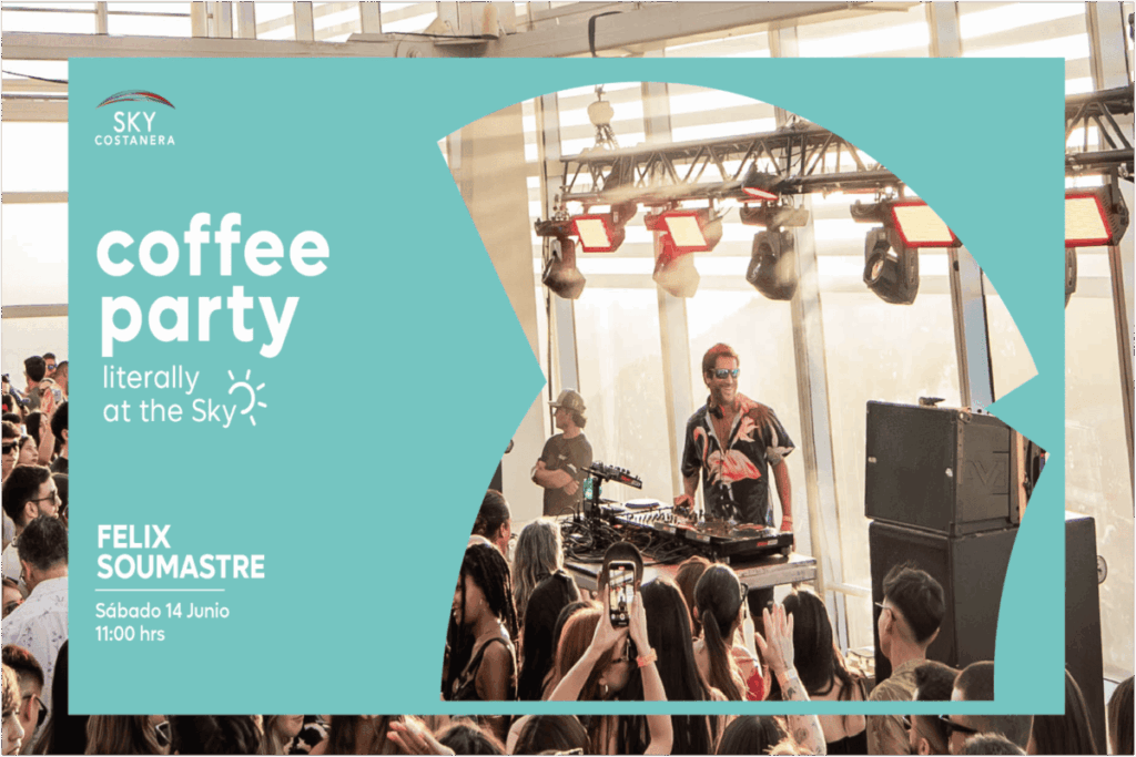 Coffee party en altura: música, café y vista a Santiago