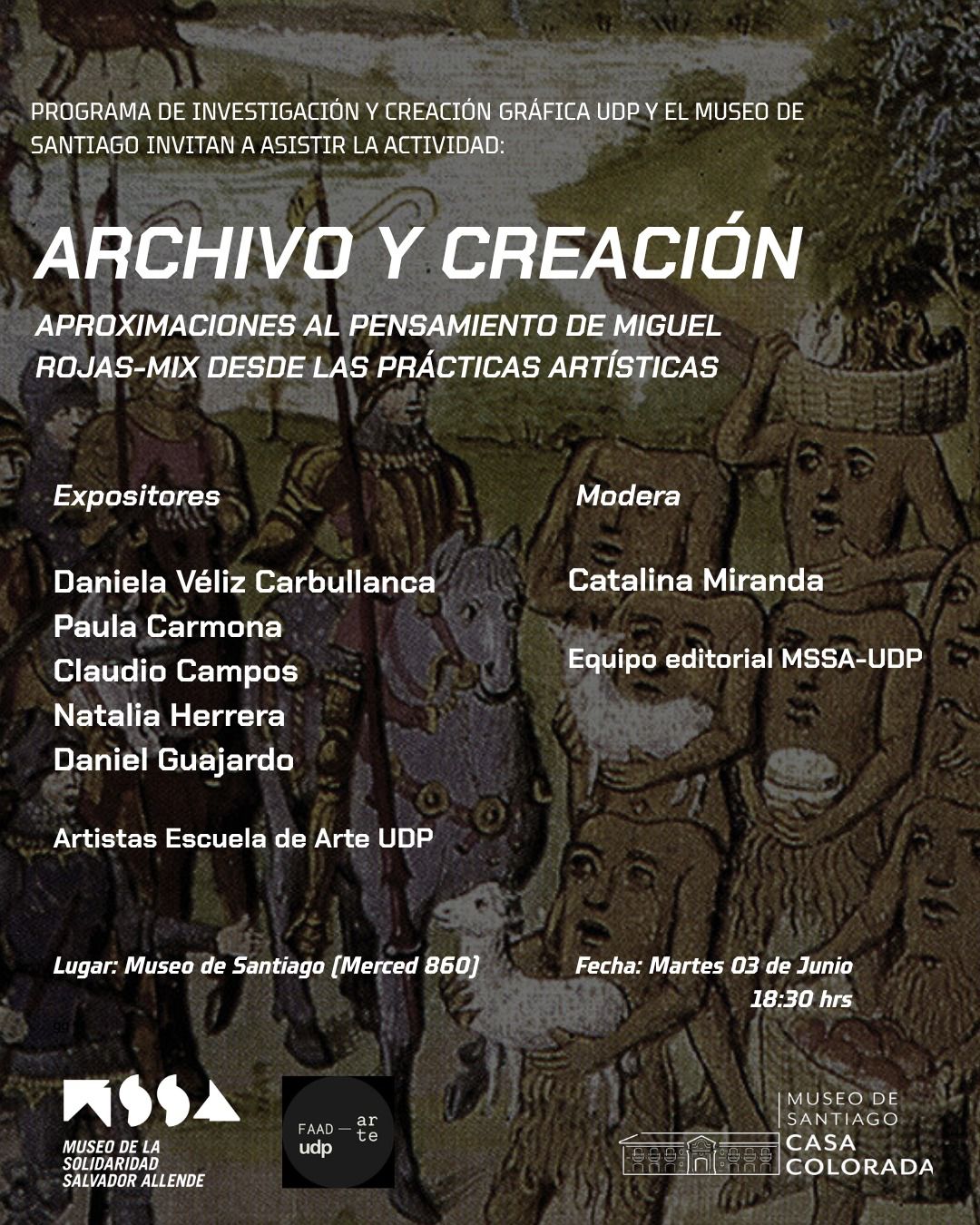 Conversatorio "Archivo y Creación": diálogo con Miguel Rojas-Mix