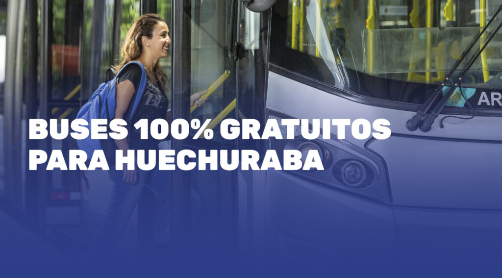 Buses de acercamiento 100% gratuitos para Huechuraba