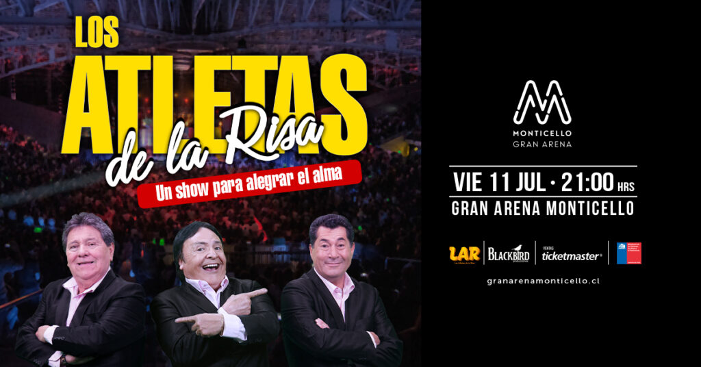 Los atletas de la risa se presentará el viernes 11 de julio, con un show cargado de risas, anécdotas y sátira contingente.