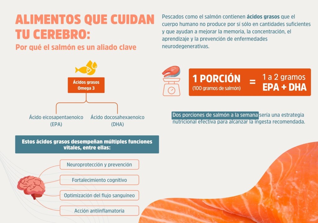 Alimentos que cuidan tu cerebro: El salmón
