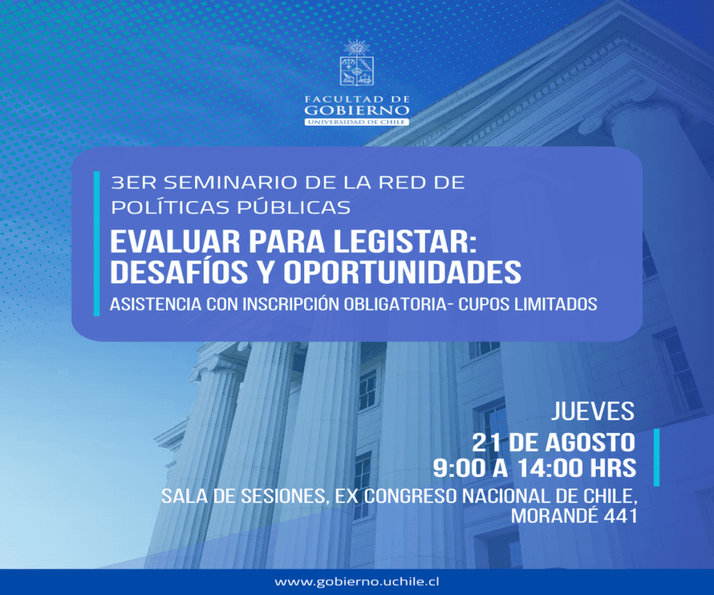 Evaluación legislativa en Chile: U. de Chile  3er Seminario Anual