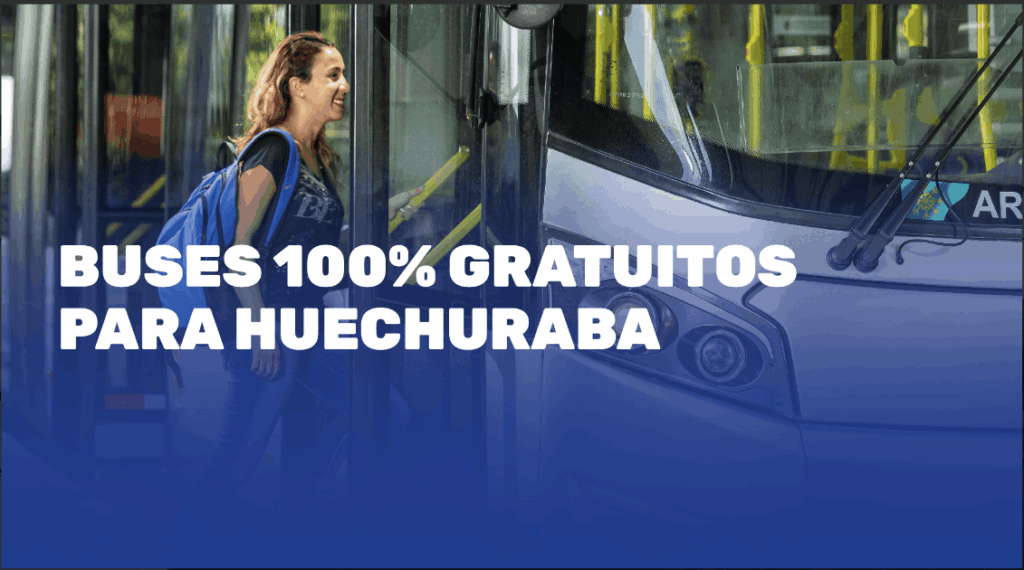 Buses 100% gratuitos para Huechuraba