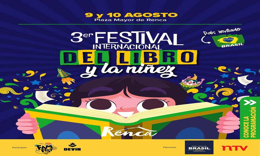 Renca celebra Festival del Libro 2025 con Brasil invitado