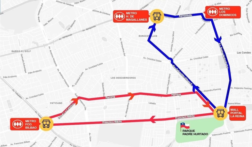 Buses de acercamiento gratuitos al Parque Padre Hurtado en Fiestas Patrias