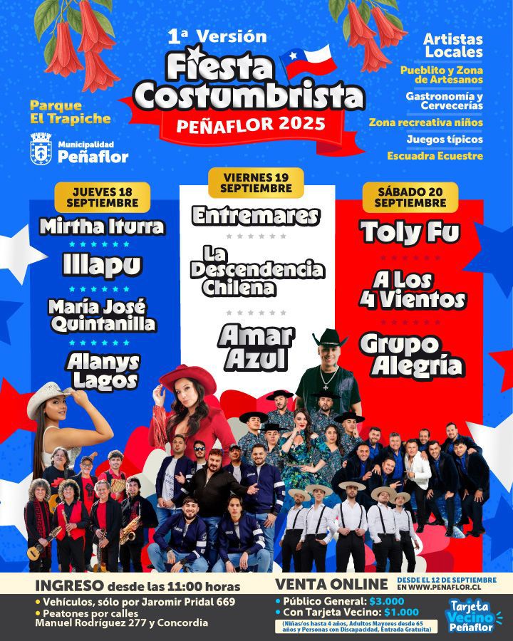 Fiestas Patrias: Peñaflor anunció su 1era Fiesta Costumbrista