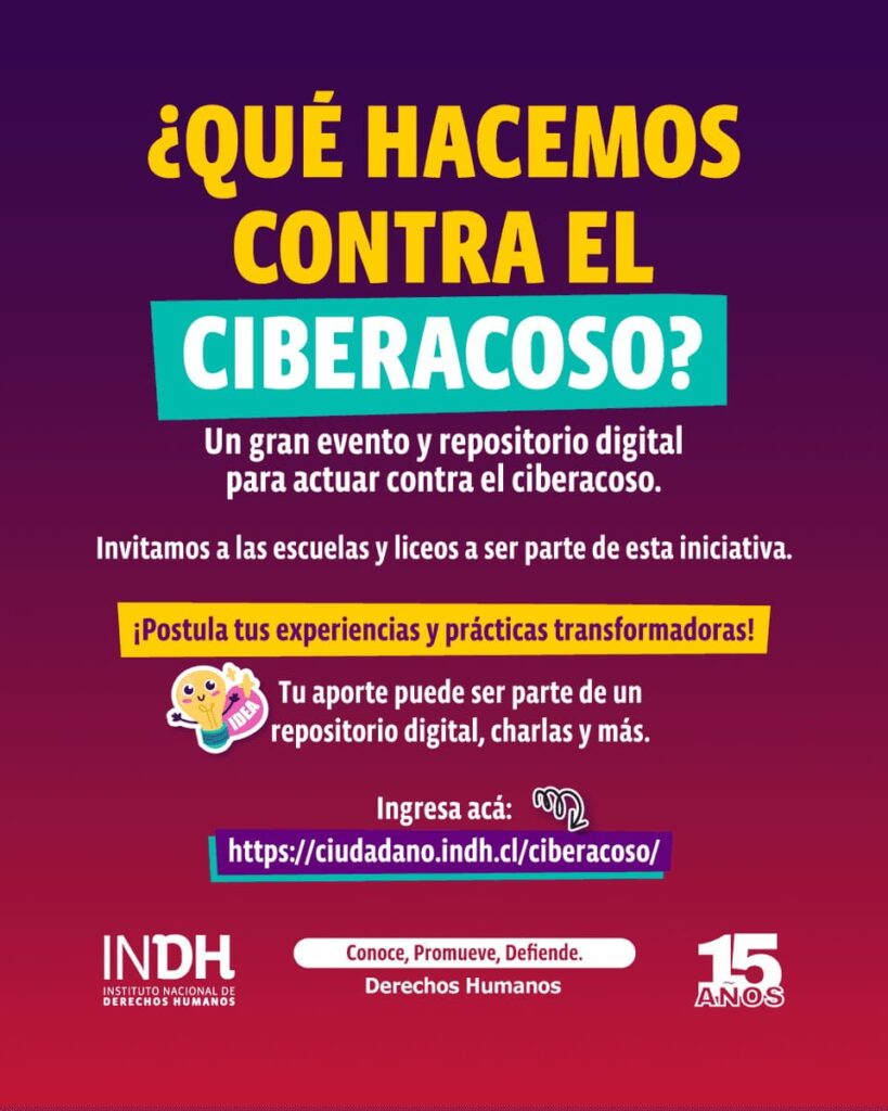 INDH busca buenas prácticas escolares para prevenir ciberacoso