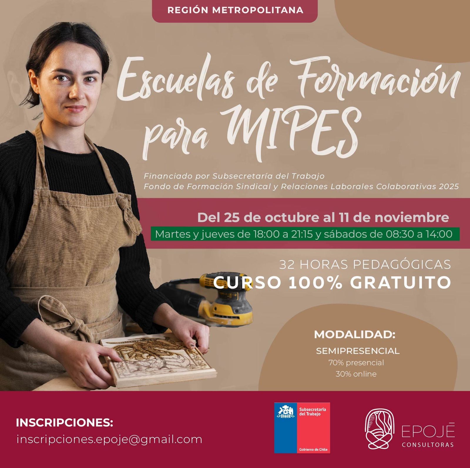 Inicia convocatoria Escuela de Formación para MIPES, Línea Emprendedores RM 2025