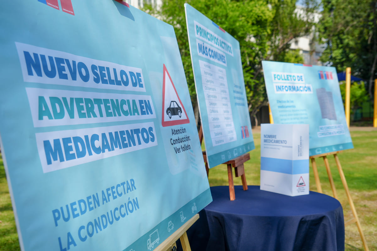 Chile implementa primer etiquetado de medicamentos que advierte sobre riesgos al conducir