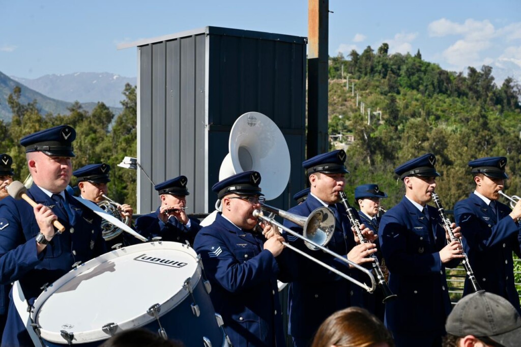 Banda militar FACH: se presentaron en la inauguración de la billie jean king cup y davis cup junior