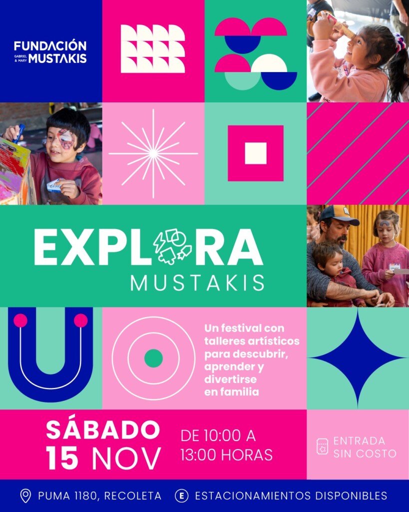 Explora Mustakis: jornada gratuita invita a niñas y niños a vivir la creatividad en Recoleta