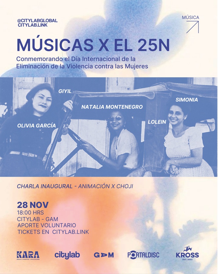 Músicas x el 25N: Arte, conciencia y acción en conmemoración del Día Internacional de la Eliminación de la Violencia Contra las Mujeres