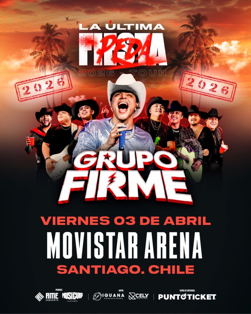 Grupo Firme llega por primera vez a Chile con su gira mundial “La Última Peda 2026”