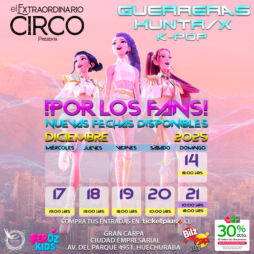Las Guerreras HUNTR/X K-Pop Experience: un show épico de K-pop y magia en vivo
