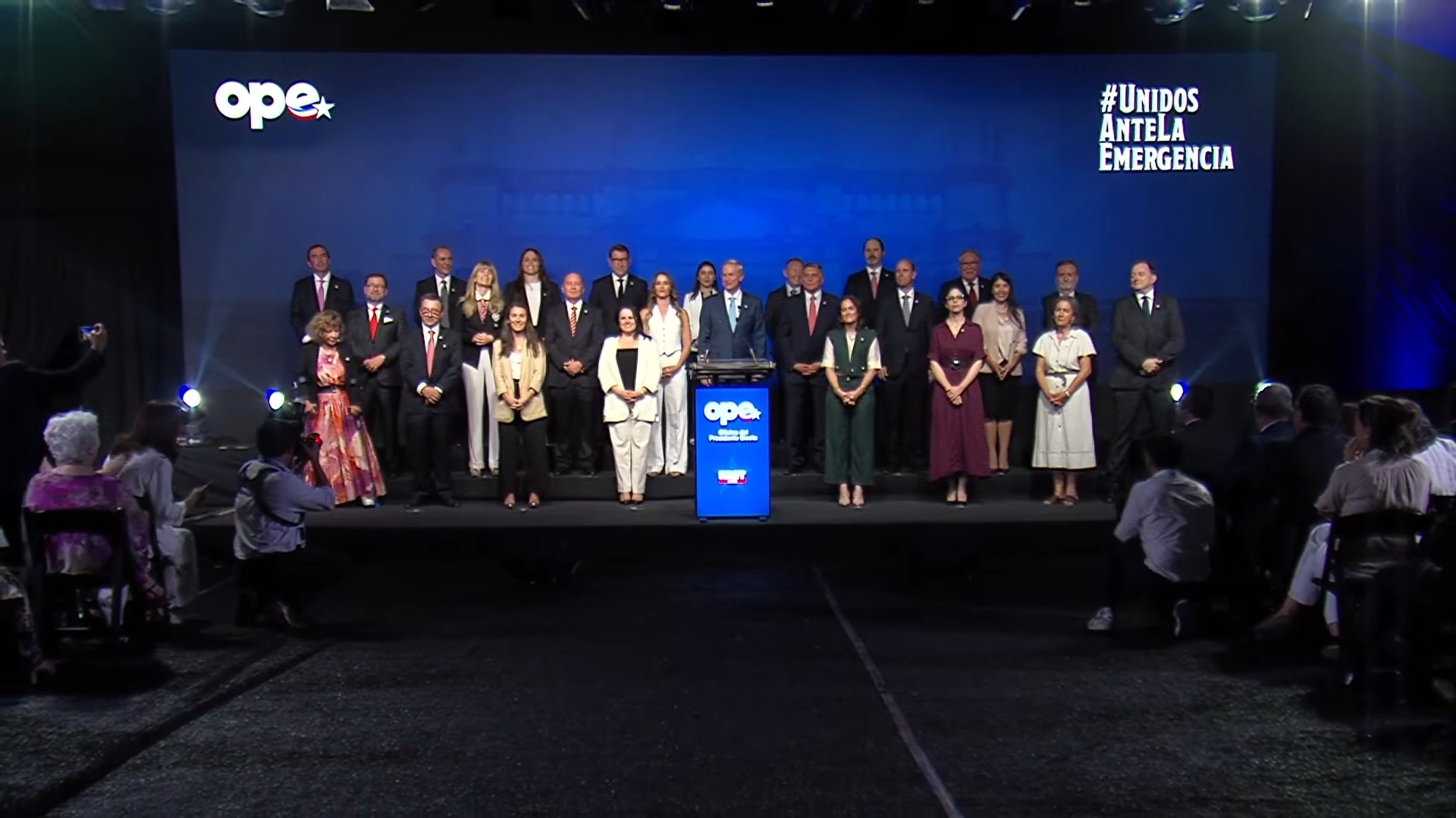 Presidente electo José Antonio Kast presenta a ministros de su futuro gabinete