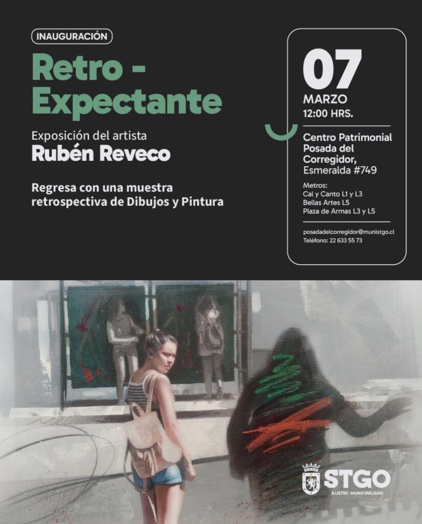 Exposición del artista Rubén Reveco en la galería de arte municipal Posada del Corregidor