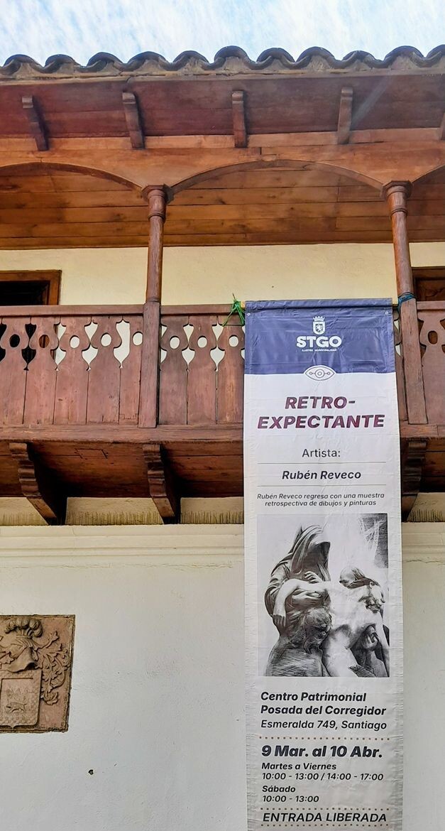 Exposición del artista Rubén Reveco en la galería de arte municipal Posada del Corregidor