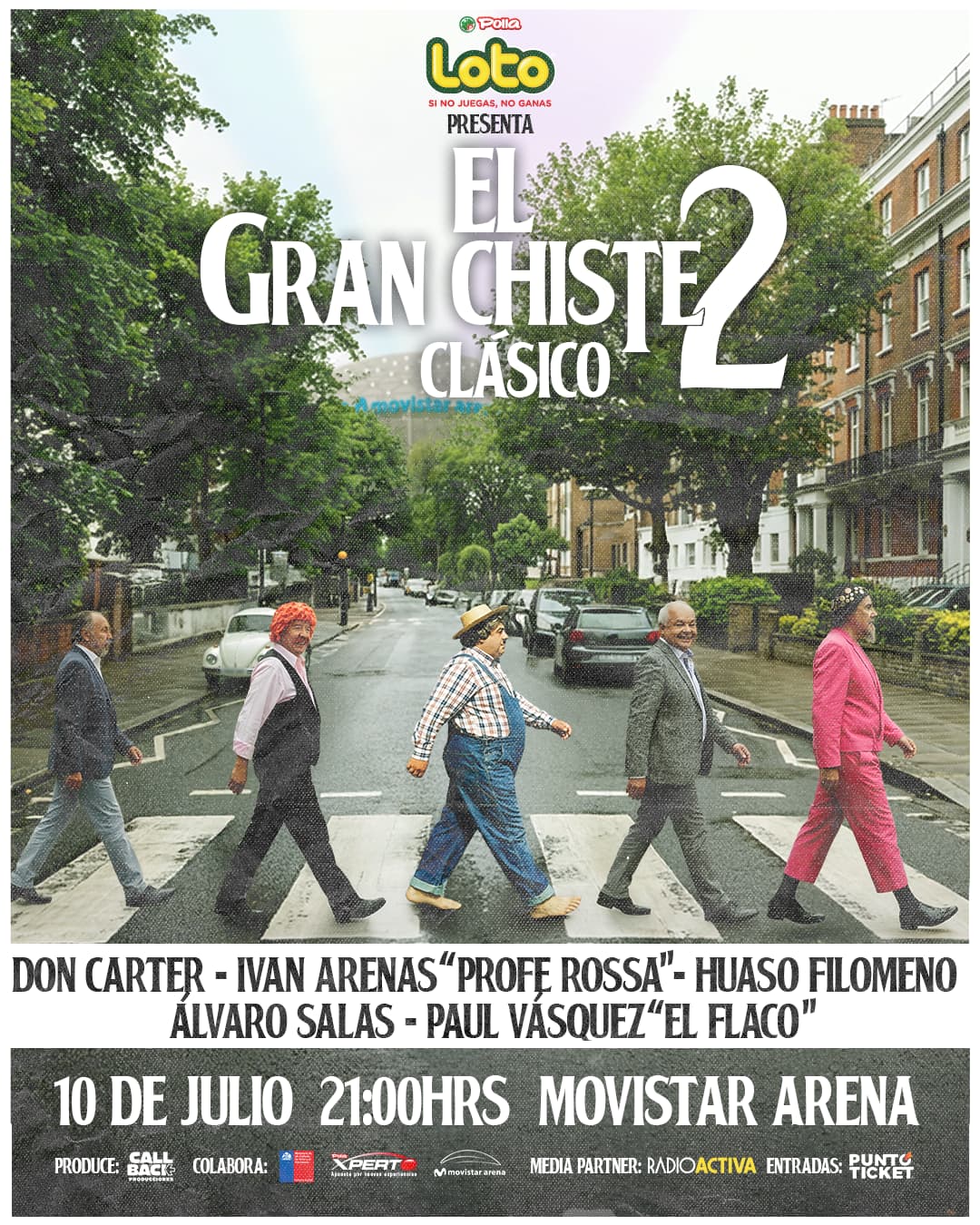 Festival "El Gran Chiste 2" reunirá a grandes clásicos de la comedia en el Movistar Arena