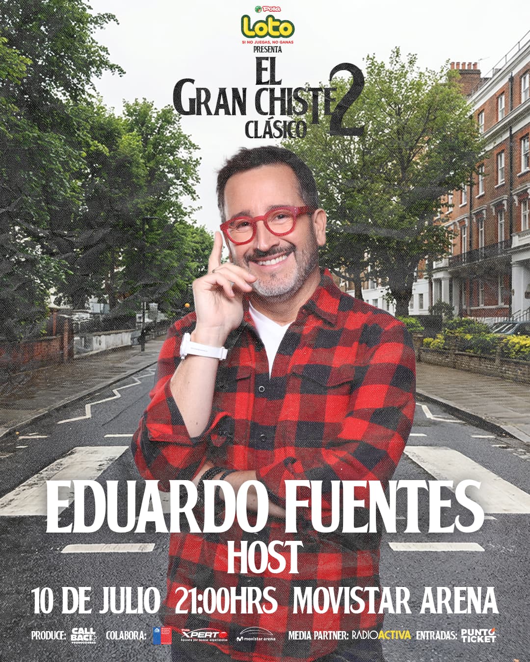 Eduardo Fuentes se suma como animador oficial del Festival "El Gran Chiste 2: Clásico"