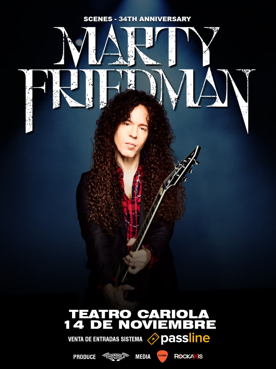 Marty Friedman regresa a Chile con dos fechas imperdibles en Santiago y Valparaíso