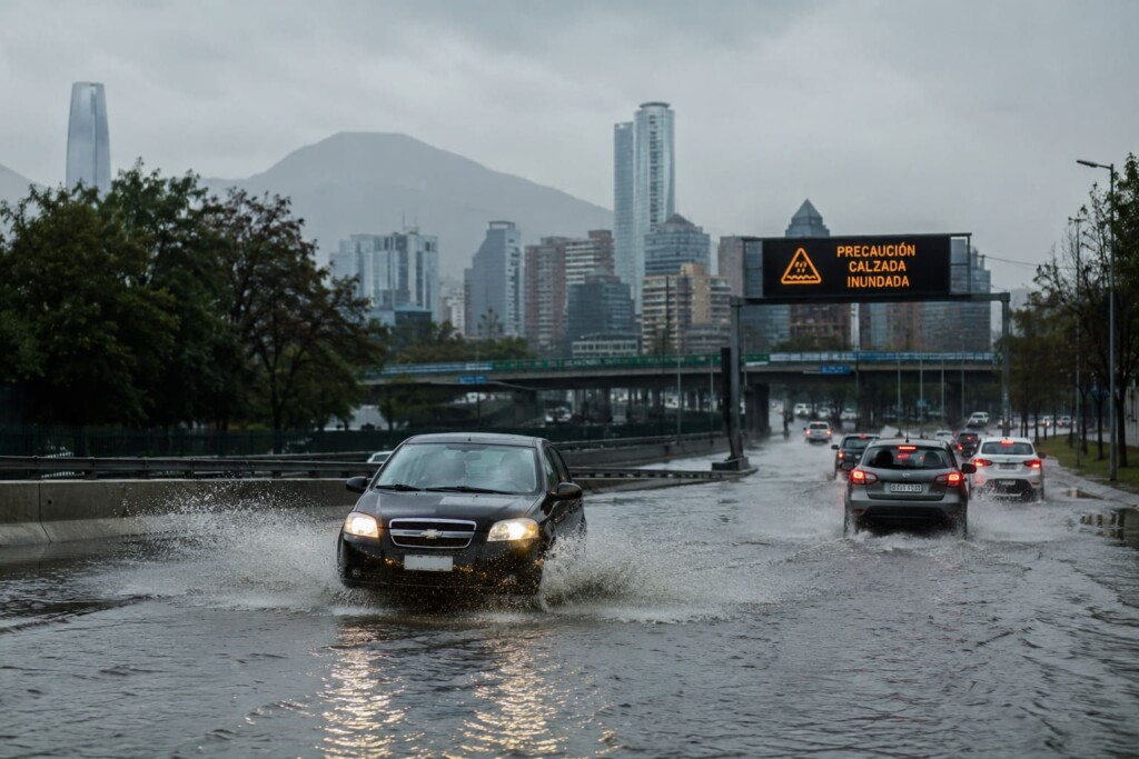 Estudio: 7 de cada 10 habitantes del Gran Santiago viven en zonas con alto riesgo de inundaciones