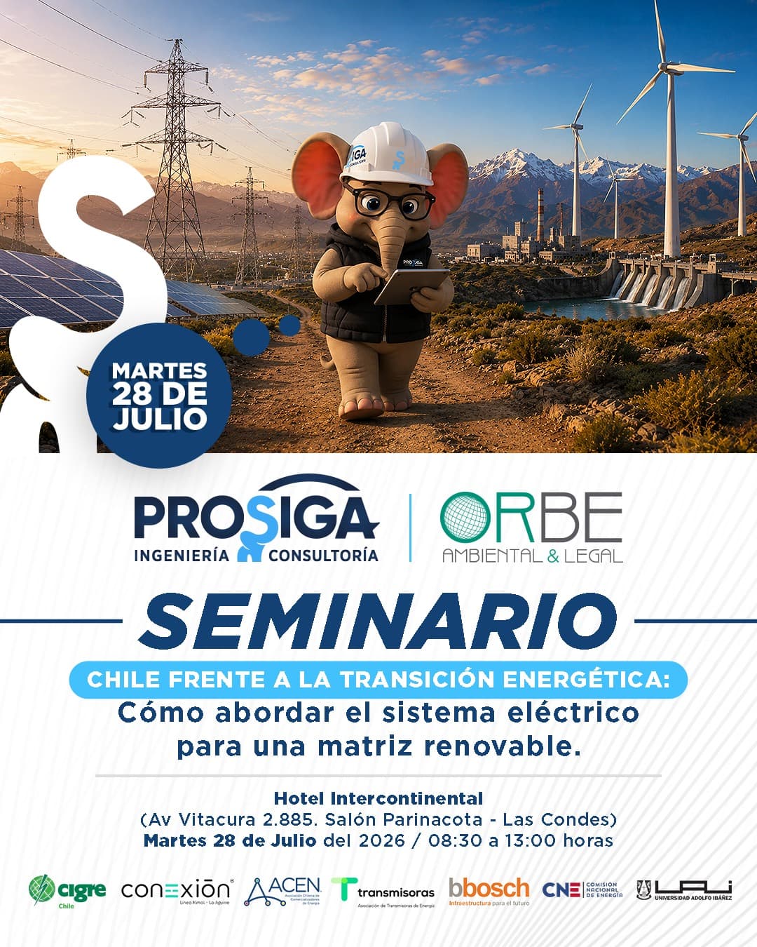 Seminario sobre transición energética reunirá al sector eléctrico en el Hotel InterContinental
