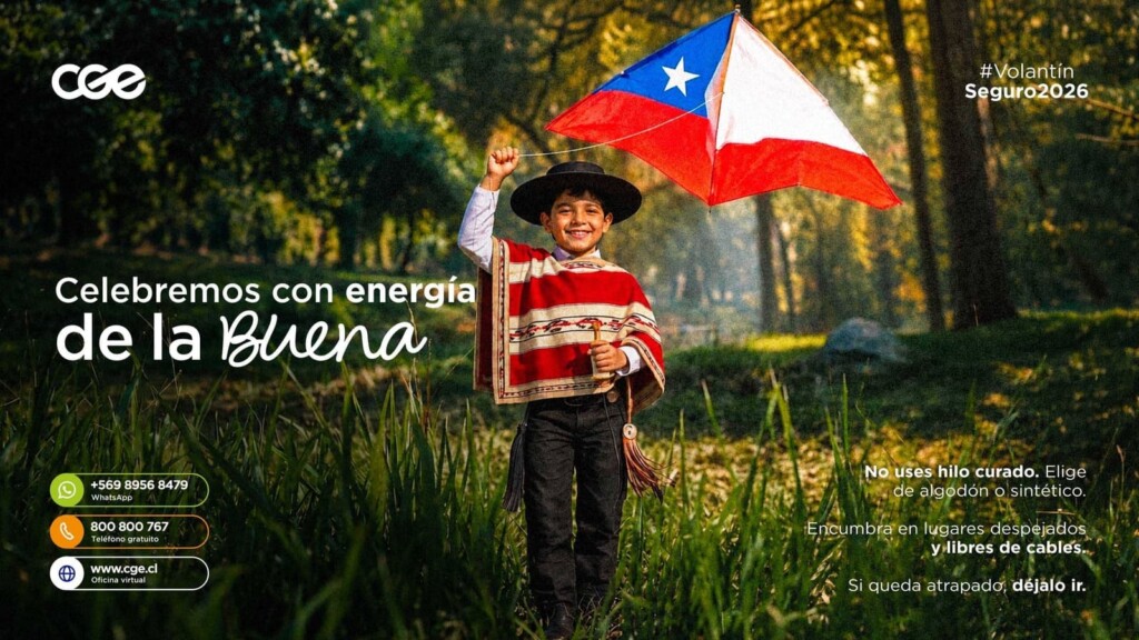 CGE refuerza campaña Volantín Seguro para prevenir accidentes eléctricos