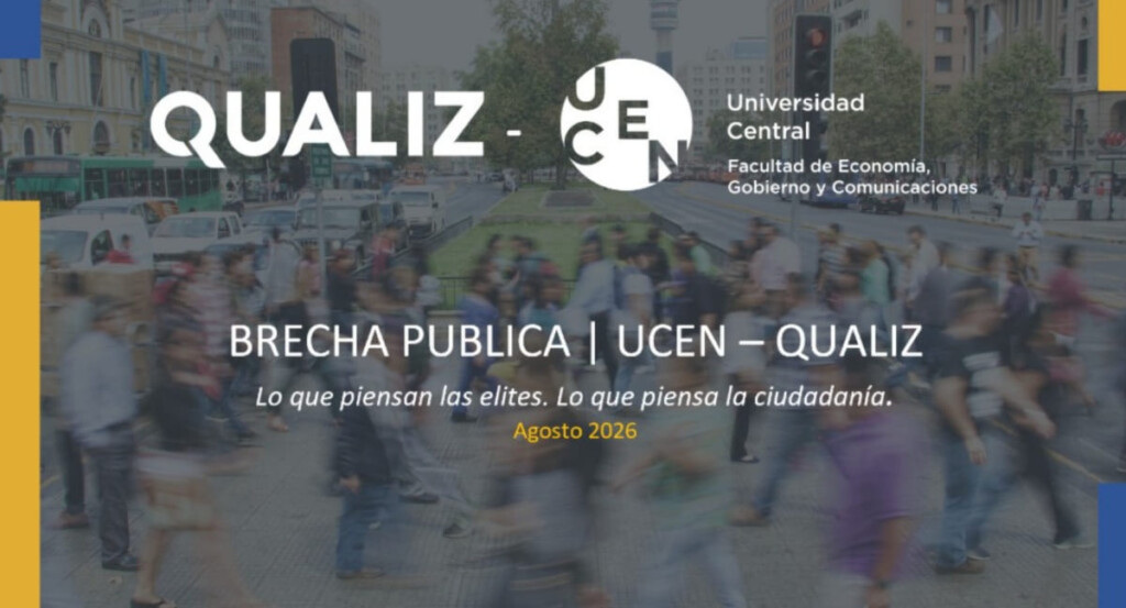 Encuesta UCEN–Qualiz revela brechas entre ciudadanía y mundo político