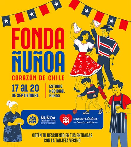 Fiestas Patrias 2026: Ñuñoa prepara la gran fiesta dieciochera "Corazón de Chile" en el Parque Estadio Nacional