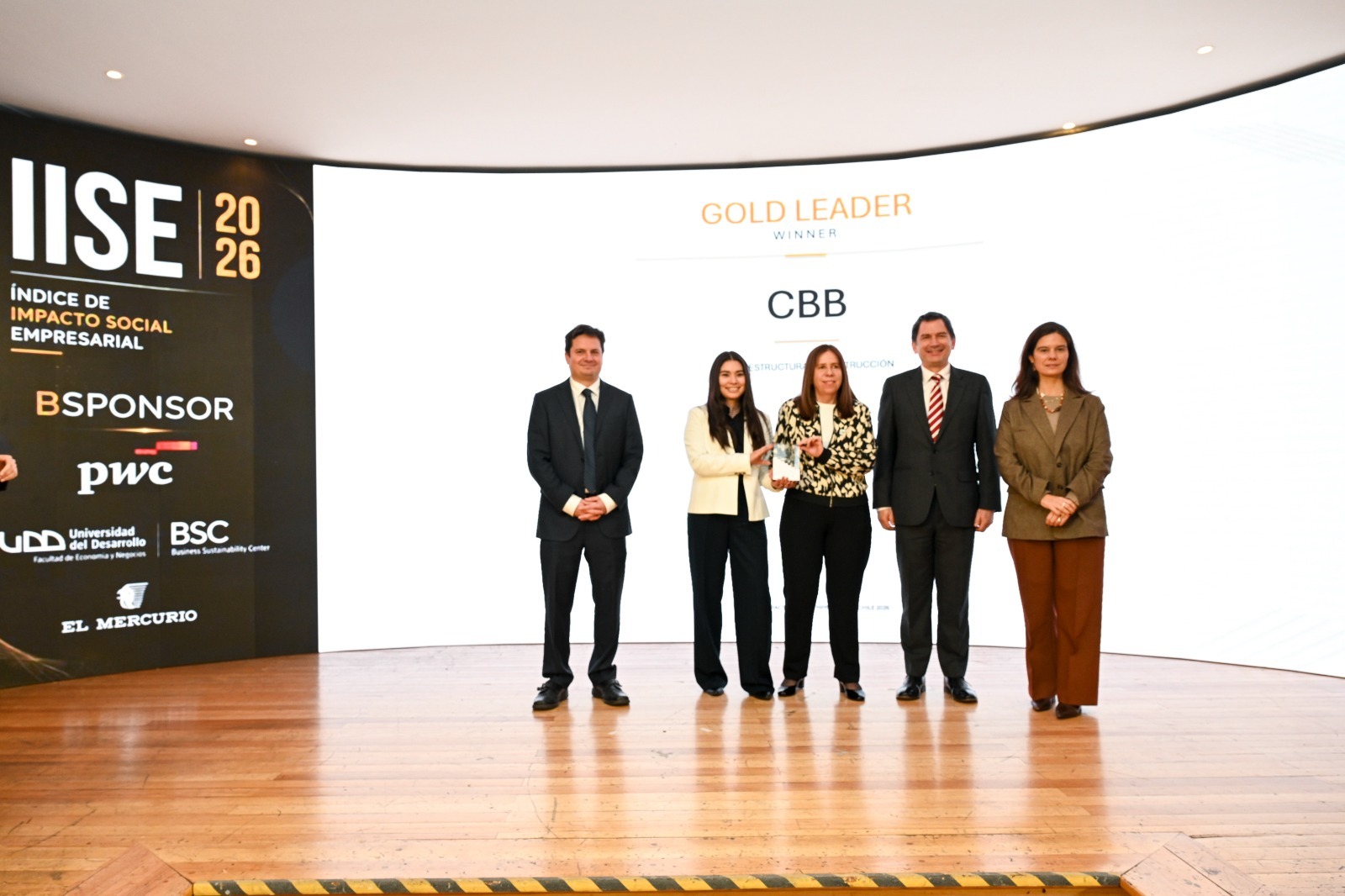 Grupo Cbb recibe máxima distinción de Índice de Impacto Social Empresarial Chile 2026