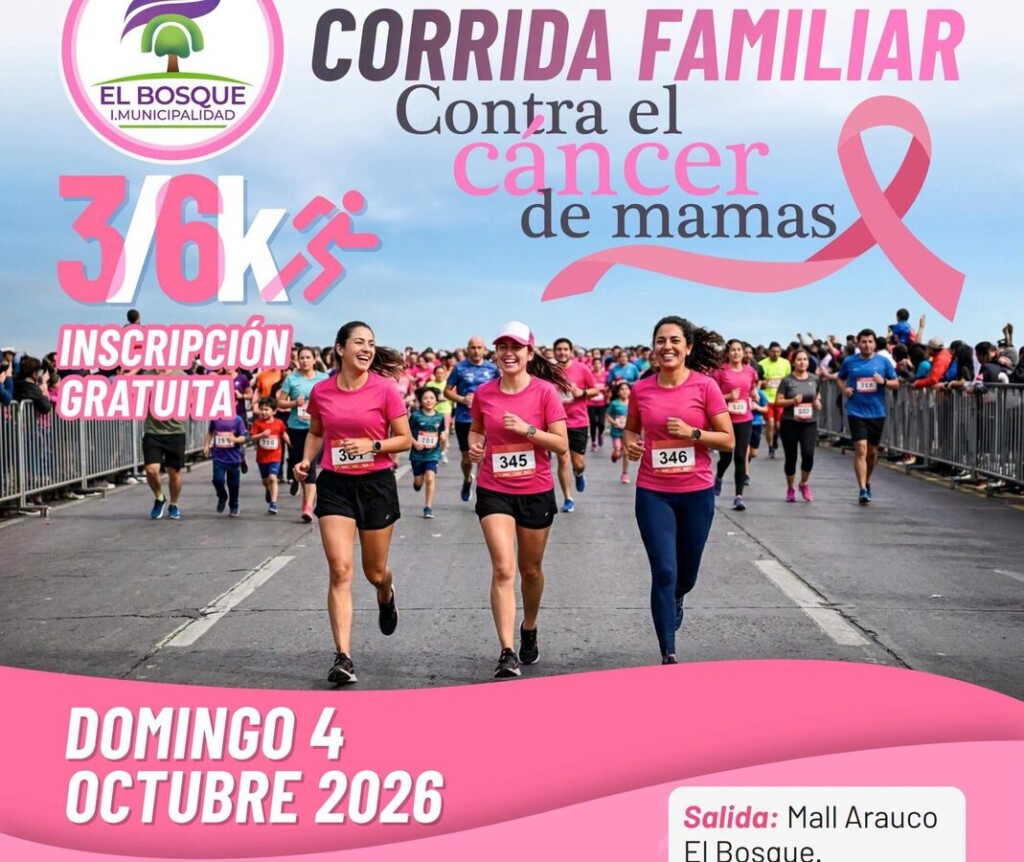 El Bosque invita a corrida contra el cáncer de mama