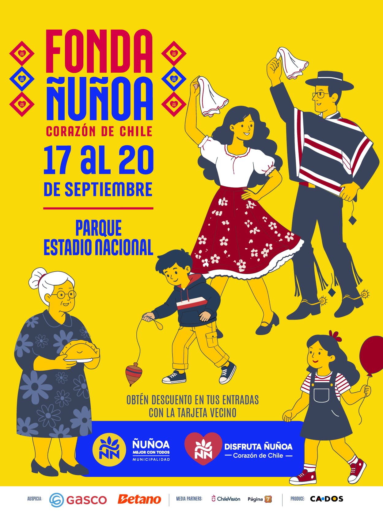 "Corazón de Chile" en Ñuñoa: la única fonda de la RM con oferta de entretención familiar e infantil