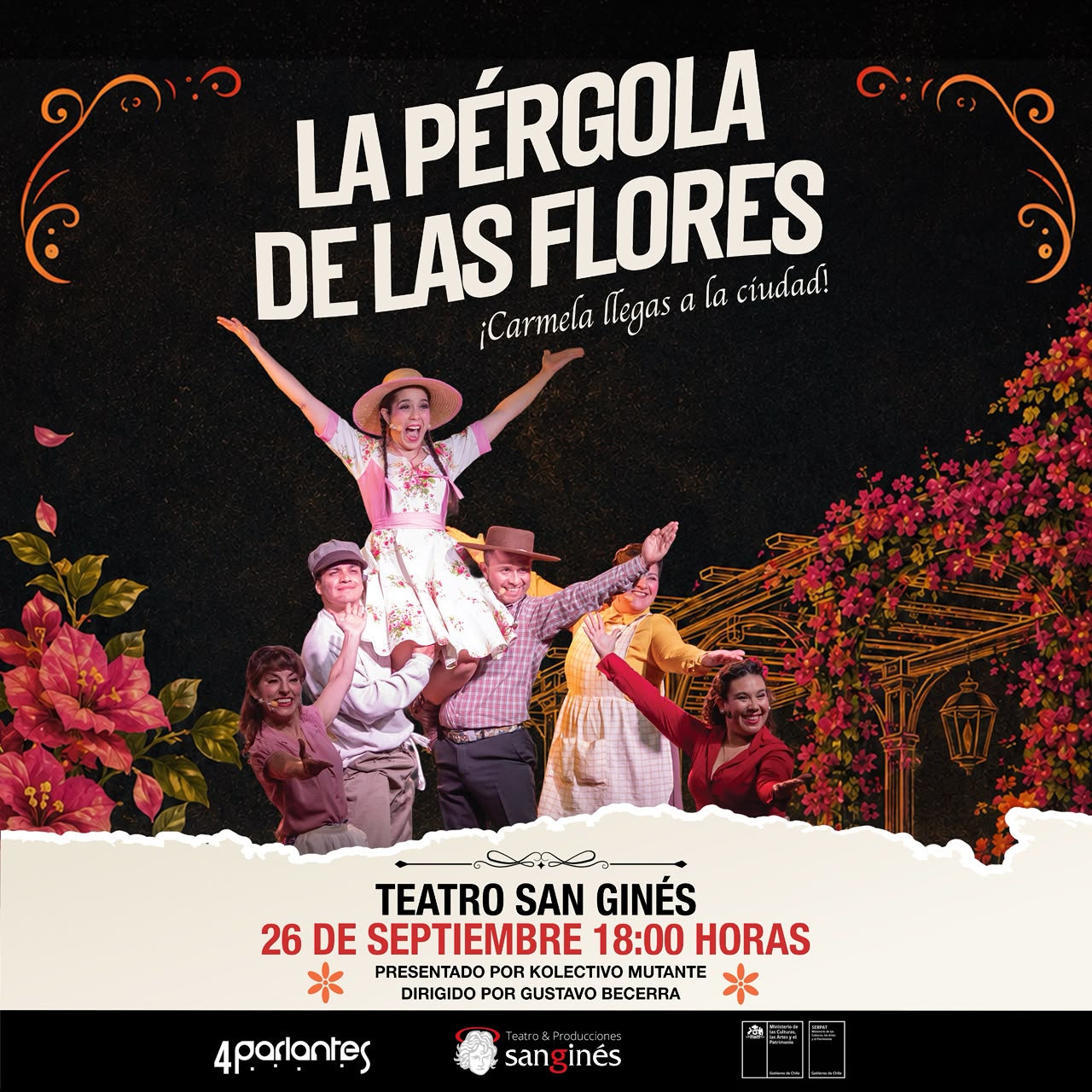 Tras el éxito en Fiestas Patrias “La Pérgola de las Flores” suma nueva función en el Teatro San Ginés